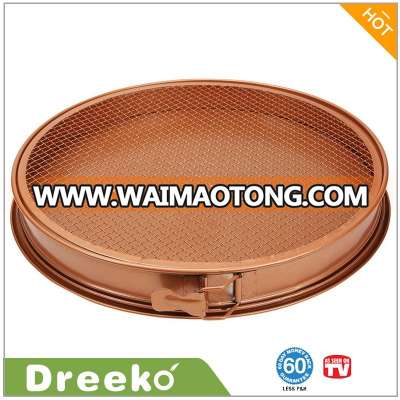 Round Nonstick Perfect Copper Pizza and Crisper Pan