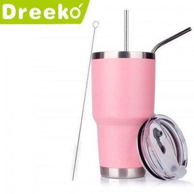 Tumbler Double Wall Stainless Steel Vacuum Insulated Travel Mug with Lid 850ml