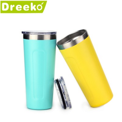 Wholesale Stainless 2019 New Style Steel  Promotional  Customized Simple  double layer Auto Travel Mug